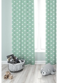 Resim Premier Home Yıldız Desenli Fon Perde Mint 170X270 (472220920) 