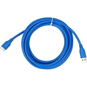 Resim Nexa 4914 USB 3.0 Micro Type B Ara HDD Harddisk Bağlantı Kablosu, Mavi, 3 Metre 
