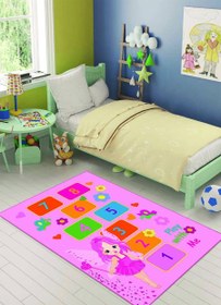 Resim Seksek Oyun Halısı Dekhera C6148 - 120X180 / Dot Taban 