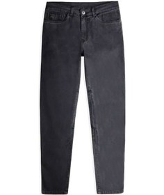 Resim Knox Colton Slim Korumalı Denim Motosiklet Pantolonu Koyu Gri 