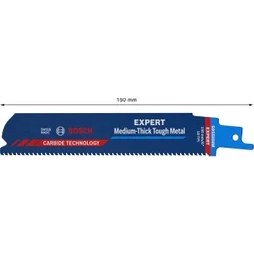Resim Bosch Expert 'medium-Thick Tough Metal' S 955 Hhm Panter Testere Bıçağı 1 Parça 