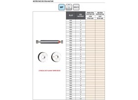 Resim Fett M42X2 Pld C998 Metrik Erkek Ince Diş Vida Mastarı 