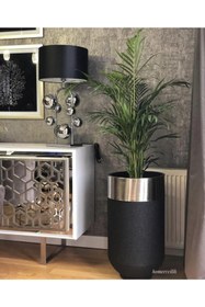 Resim evdeniste Dekoratif Büyük Gümüş Masa, Darbuka Masa 70 Cm 