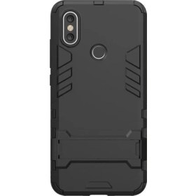 Resim Microcase Xiaomi Mi A2 - Mi 6X Alfa Serisi Armor Standlı Koruma Kılıf 