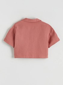 Resim LC Waikiki LCW Kids Pembe Basic Kız Çocuk Müslin Gömlek Ve Pantolon 