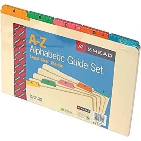 Resim Hd Group 52180 Geri Dönüşümlü Üst Sekme Dosya Kılavuzları, Alfa, 1/5 Tab, Manila/renkli, Yasal (25'li Set) 