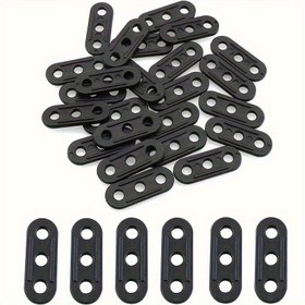 Resim 10/20 Adet Siyah Plastik Çadır Rüzgar İpi Tokası - 4 Delikli Tasarımlı Ayarlanabilir Kordon Gerdirici, Dayanıklı Kampçılık ve Piknik Ekipman Aksesuarları, Hafif ve Sağlam Malzeme, Hava Koşullarına Dayanıklı, Macera Severler İçin Pratik Aparat, Yürüyüş ve Kampçılar için Güçlü Bağlantı Aparatı 