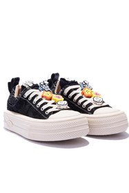 Resim Gusse Scootland Kadın Emoji Taşlı Spor Sneaker Ayakkabı 19000-4 
