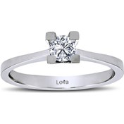 Resim Lova E Renk 0,25 Karat Pırlanta Tektaş Yüzük - 1030024 