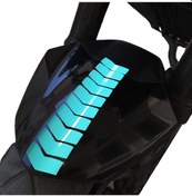 Resim Ok Tasarımlı Nane Yeşili Çamurluk Kask Sticker Çınar Extreme 