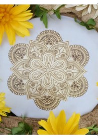 Resim Mandala Ahşap 2'li Hobi Boyama Setleri 