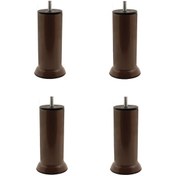 Resim Mobilya Kanepe Baza Koltuk Çekyat Yükseltme Ayağı Ince Diş M8 Kahverengi Plastik 15 Cm 4 Adet Kahverengi 