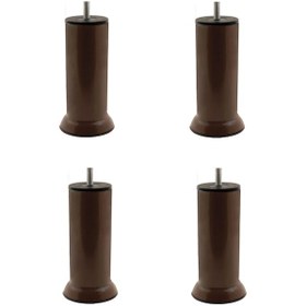 Resim Mobilya Kanepe Baza Koltuk Çekyat Yükseltme Ayağı Ince Diş M8 Kahverengi Plastik 15 Cm 4 Adet Kahverengi 