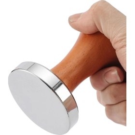 Resim Çelik 58 mm Espresso Makinesi Tamperi Barista Ekipmanı MT136 