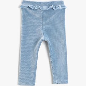 Resim Kız Bebek Beli Fırfırlı Tayt Pamuklu 