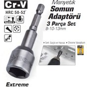 Resim Sgs Manyetik Somun Adaptörü 3 Parça Set 8- 10 - 13 Mm Sgs