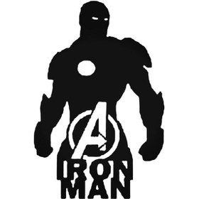 Resim Iron Man Oto Motor Laptop Duvar Folyo Sticker 25 X 37 Cm 