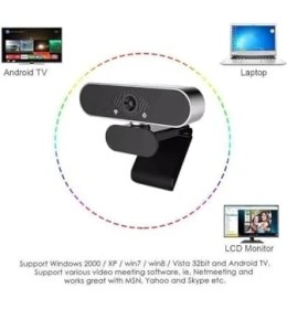 Resim Webcam 1080P USB Kablolu Tak Çalıştır Konferans Kamera Chat Görüntülü Sohbet Yayın Kamerası Hd Video Web Kamerası ZR808 Web Cam 