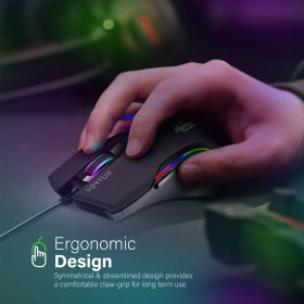 Resim Vertux Assaulter Kablolu GameCharged RGB Optik Oyuncu Mouse 