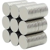 Resim 100 adet, 8mm X 1mm, Mıknatıslar, Dayanıklı Kalıcı Manyetik Disk 