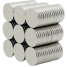 Resim 100 adet, 8mm X 1mm, Mıknatıslar, Dayanıklı Kalıcı Manyetik Disk 