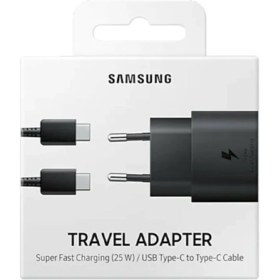 Resim MobileGaraj Samsung Note 8 Note 9 TA80 25W Şarj Başlığı ve Type-C To Type-C 1m Siyah Kablo 