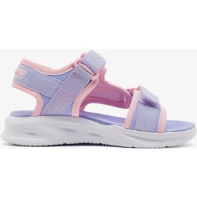 Resim Skechers Sola Glow Sandal Büyük Kız Çocuk Mor Işıklı Sandalet 303024L Lvlp 
