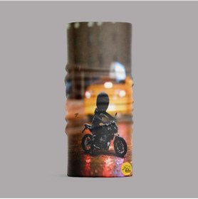 Resim Motorsiklet Motorcu Çok Amaçlı Bandana Siyah 