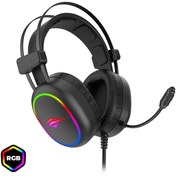 Resim Havit Gamenote H2016d Mikrofonlu Rgb Gaming Kulaklık Siyah/3.5mm Fişli(plug)/USB 