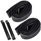 Resim Dağ Bisikleti İç Lastikleri 26x1.75/2.125 Schrader Valf Bisiklet İç Lastiği Lastik Kollarıyla Çok Renkli 