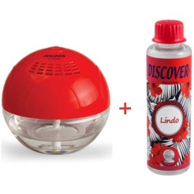 Resim Discover Sihirli Küre Hava Temizleme Makinesi Kırmızı Işıksız + 1 Adet Lindo Solüsyon 