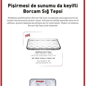 Resim Paşabahçe 590066 Borcam Tepsi 1025 cc 33,4X24,4X2 cm 