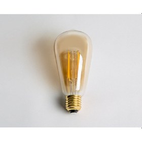 Resim 6W RUSTİK LED AMPÜL E27 - AMBER (DİMMERLİ) 
