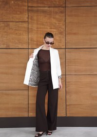 Resim lidyasara Kadın Leopar Detaylı Blazer Ceket 