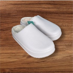 Resim Sonimix erkek kum beji içi kürklü hafif taban ev ofis terlik 