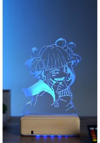 Resim Himiko Toga - My Hero Academia 16 Renk Anime Gece Lambası 
