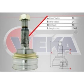 Resim VEKA TOYOTA VERSO Ön Dış Aks Kafası 2004 - 2009 