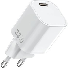 Resim Wiwu WI-G015 Cube Serisi Gan Tech Pd Hızlı Şarj Özellikli Mini Şarj Başlığı 33W Beyaz 