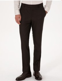 Resim Cacharel Kahverengi Slim Fit Klasik Pantolon 