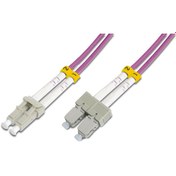 Resim Beek Lc-sc Fiber Optik Patch Kablo, Multimode Om 4 50/125 Duplex, 3.0mm, Lszh, 5 Metre 