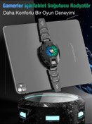 Resim Abbruch Gamer Oyuncu Radyatör Tablet Telefon Soğutma Fanı ısı Led Göstergeli Ayarlanabilir Klips 