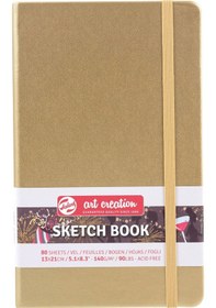 Resim Talens Sketchbook Sert Kapak Eskiz Çizim Defteri 13x21 Cm. Altın 