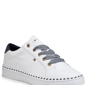 Resim Tommy Hilfiger Nautical Lace Up Sneaker Kadın Ayakkabı White 
