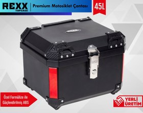 Resim REXX TOPCASE PREMIUM - GÜÇLENDİRİLMİŞ ABS MOTOSİKLET ÇANTASI | UNIVERSAL - 45 Litre / No:8 