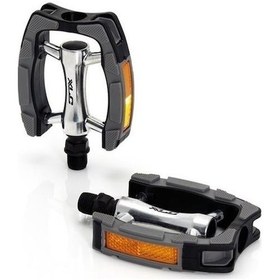 Resim Xlc Pedal Cıty/trekking Reflektörlü Siyah Cr-mo 9/16" Vp-615 