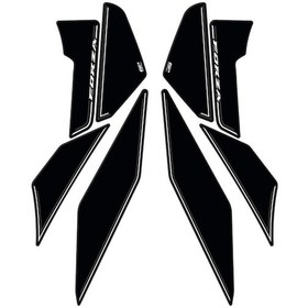 Resim Gp Kompozit Honda Forza 250 2018-2025 Uyumlu Yan Alt Ayak Pad Siyah 