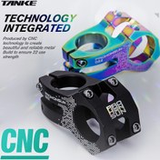 Resim Prohonsun 022 Yüksek Mukavemetli CNC Alüminyum Alaşımlı Bisiklet Gövde - Canlı & Siyah, Hafif ve Şok Emici, 28.6mm & 31.8mm Gidonlara Uyar, XC & AM Sürücüler İçin İdeal 