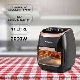 Resim King KYF29 Magic Cooker 11 Litre Airfryer + Oven - 2000W Fırın Tipi Airfryer | Manuel Kontrol | 4’ü 1 Arada | Yağsız & Hızlı Pişirme 