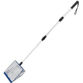 Resim Soulader Kedi Kumu Temizleme Küreği Teleskopik Uzayabilen Saplı Koku Yapmayan Paslanmaz 