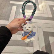 Resim Silver1 Sevimli Renkli Ip Peluş Ayı Kolye El Yapımı Oyuncaklar Küçük Bebek Çanta Çekicilik Sevimli Bebek Cep Telefonu Çekicilik (Yurt Dışından) 